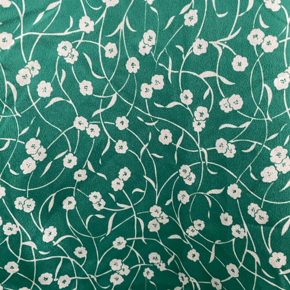 JJWM Wowan Green Floral Mini Dress w Back Zip size Small - Picture 5 of 7